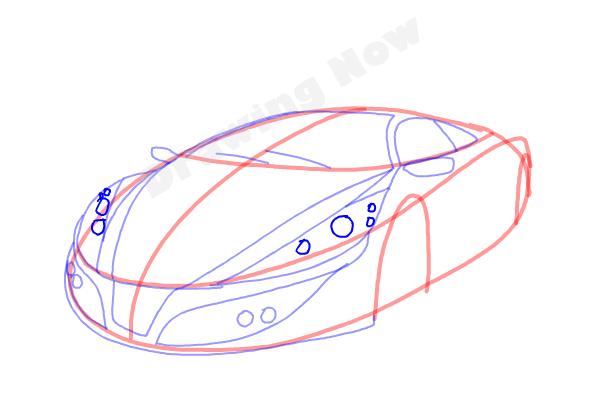 How to Draw a Cool Car - Step 9