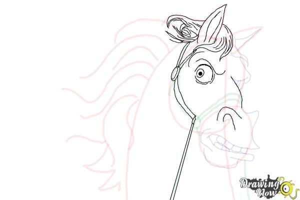 How to Draw Maximus from Tangled - Step 11