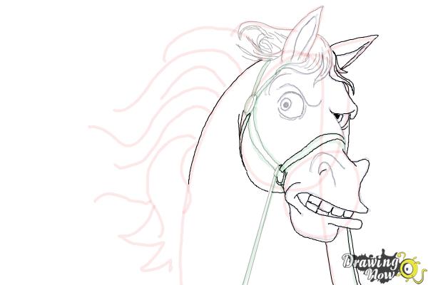 How to Draw Maximus from Tangled - Step 12