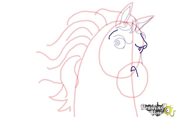 How to Draw Maximus from Tangled - Step 7