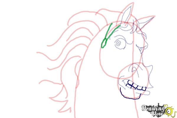 How to Draw Maximus from Tangled - Step 9