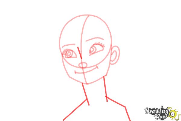 How to Draw Anna Easy - Step 9