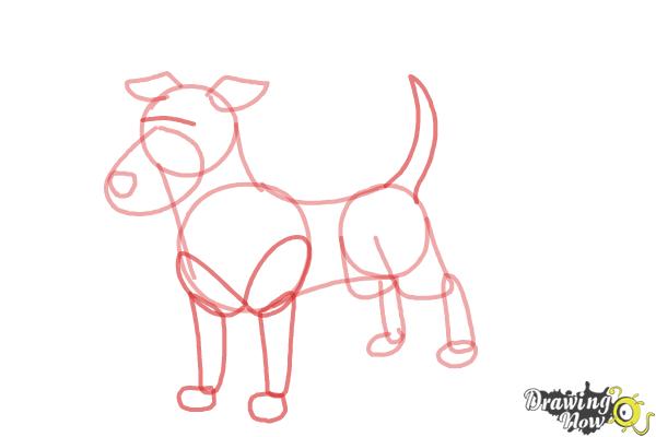 How to Draw a Dog Step by Step - Step 6