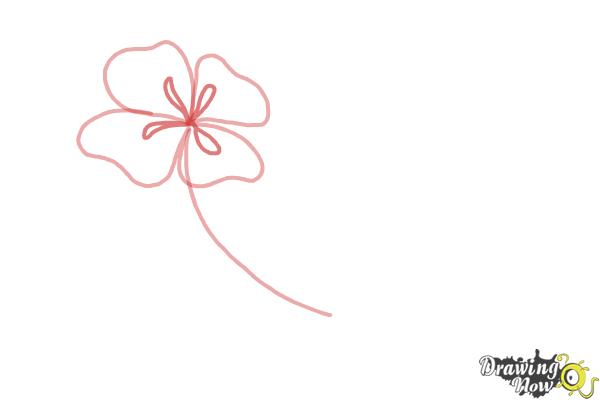 How To Draw Flowers Step By Step Drawingnow