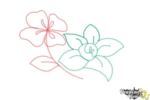 How to Draw Flowers Step by Step - Step 8