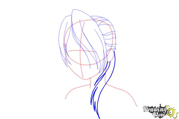 How to Draw Anime Bangs - Step 10