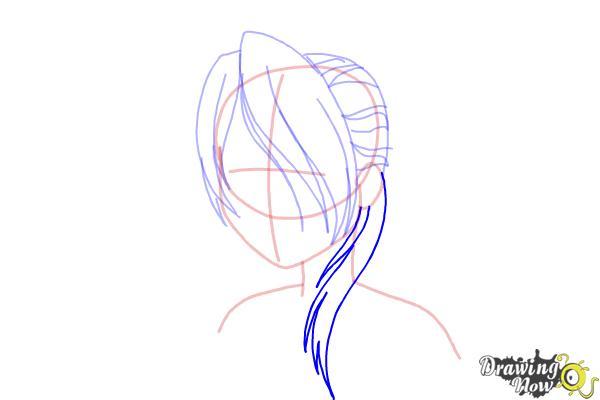 How to Draw Anime Girl Hair - DrawingNow