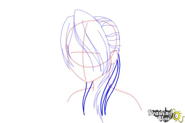 How to Draw Anime Bangs - Step 11