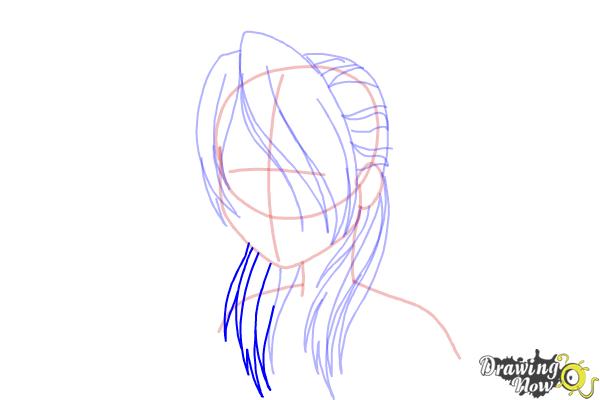 How to Draw Anime Bangs - Step 12