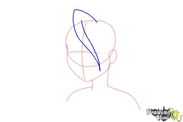 How to Draw Anime Bangs - Step 5