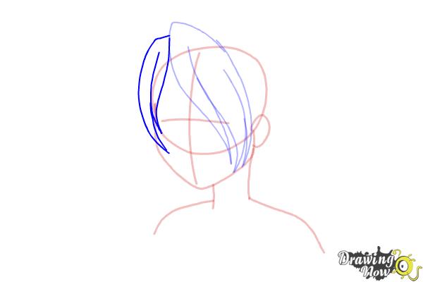 How to Draw Anime Bangs - Step 7
