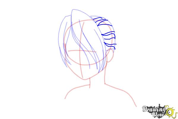 How to Draw Anime Bangs - Step 9