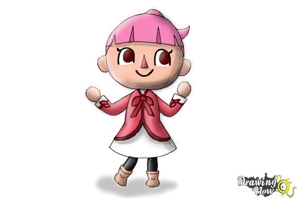 How to Draw a Girl from Animal Crossing - Step 8