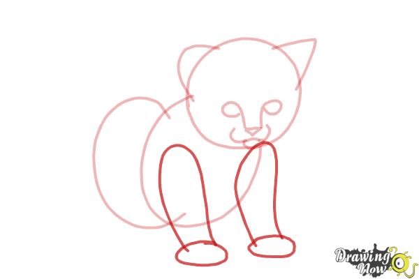 How to Draw a Kitten Step by Step - Step 5