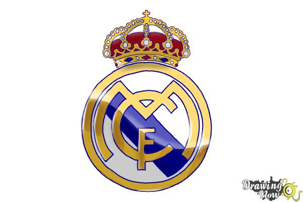 How to Draw Real Madrid Logo - Step 16