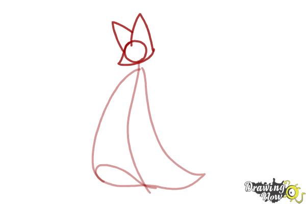 How to Draw Delphox from Pokemon - Step 2