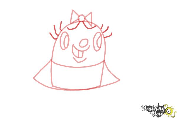 How to Draw Tiffi from Candy Crush - Step 5 How to Draw Tiffi from Candy Crush - Step 5