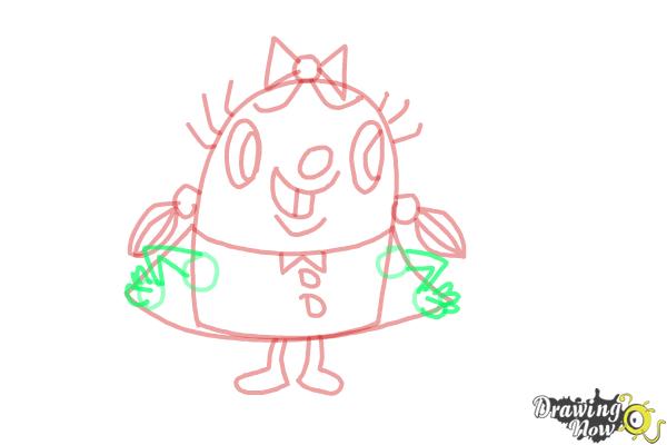 How to Draw Tiffi from Candy Crush - Step 9 How to Draw Tiffi from Candy Crush - Step 9