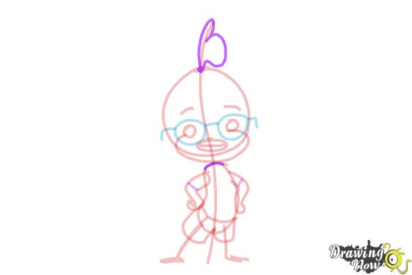 How to Draw Chicken Little - Step 10