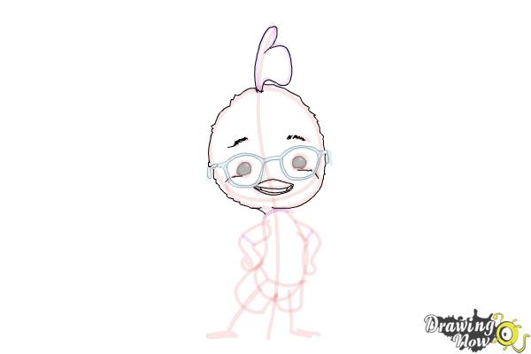 How to Draw Chicken Little - Step 12