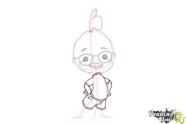How to Draw Chicken Little - Step 13