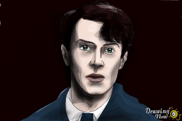 How to Draw Tom Riddle from Harry Potter And The Chamber Of Secrets - Step 13