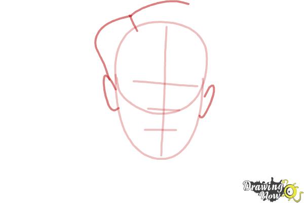 How to Draw Tom Riddle from Harry Potter And The Chamber Of Secrets - Step 3 How to Draw Tom Riddle from Harry Potter And The Chamber Of Secrets - Step 3