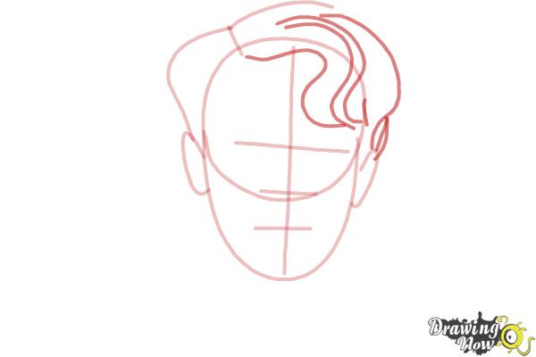 How to Draw Tom Riddle from Harry Potter And The Chamber Of Secrets - Step 4