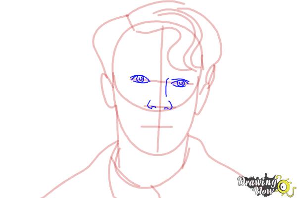 How to Draw Tom Riddle from Harry Potter And The Chamber Of Secrets - Step 7 How to Draw Tom Riddle from Harry Potter And The Chamber Of Secrets - Step 7