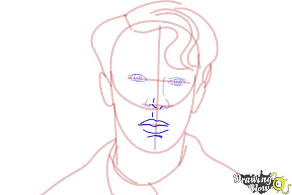 How to Draw Tom Riddle from Harry Potter And The Chamber Of Secrets - Step 8