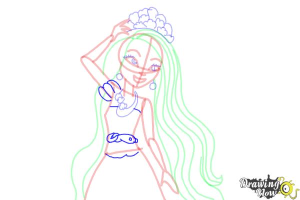 How to Draw Holly O'Hair from Ever After High - Step 11