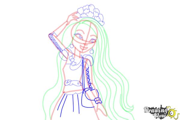 How to Draw Holly O'Hair from Ever After High - Step 13