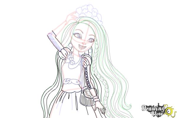 How to Draw Holly O'Hair from Ever After High - Step 17