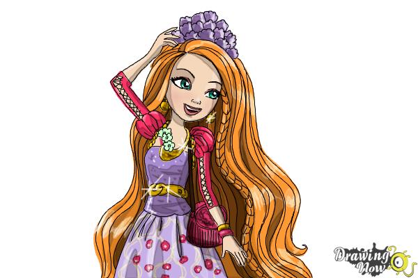 How to Draw Holly O'Hair from Ever After High - Step 19