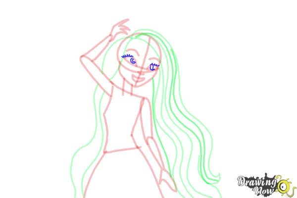 How to Draw Holly O'Hair from Ever After High - Step 8
