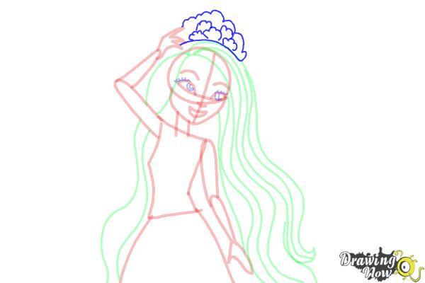 How to Draw Holly O'Hair from Ever After High - Step 9