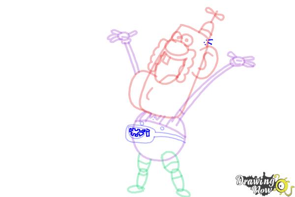 How to Draw Uncle Grandpa - Step 14
