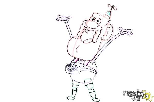 How to Draw Uncle Grandpa - Step 15 How to Draw Uncle Grandpa - Step 15