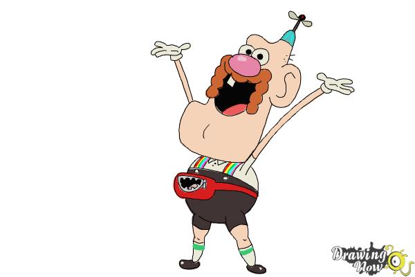 How to Draw Uncle Grandpa - Step 16 How to Draw Uncle Grandpa - Step 16