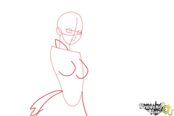 How to Draw Akasha Bloodriver from Rosario + Vampire - Step 5