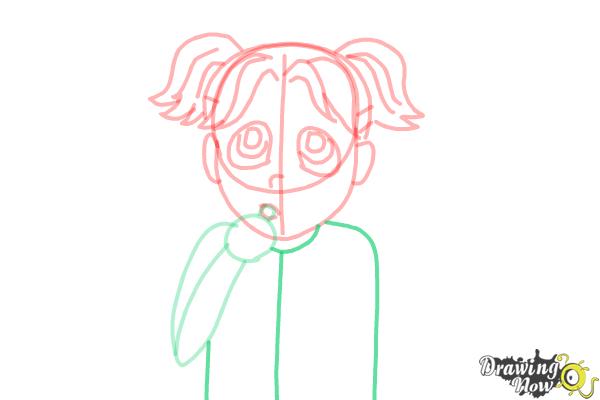 How to Draw Brianna Maxwell from Dork Diaries - Step 9