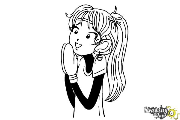 How to Draw Chloe Christina Garcia from Dork Diaries - Step 13