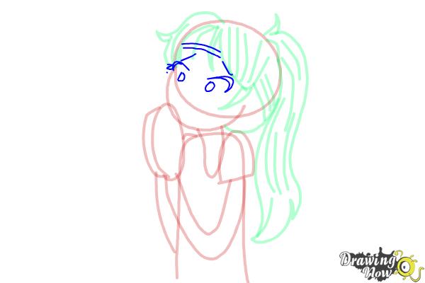 How to Draw Chloe Christina Garcia from Dork Diaries - Step 9