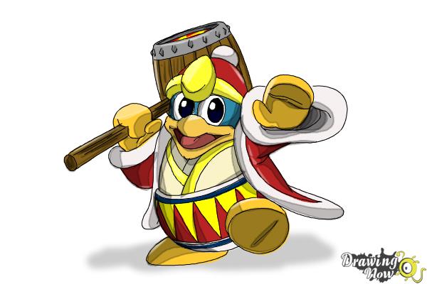 How to Draw King Dedede from Kirby - Step 16