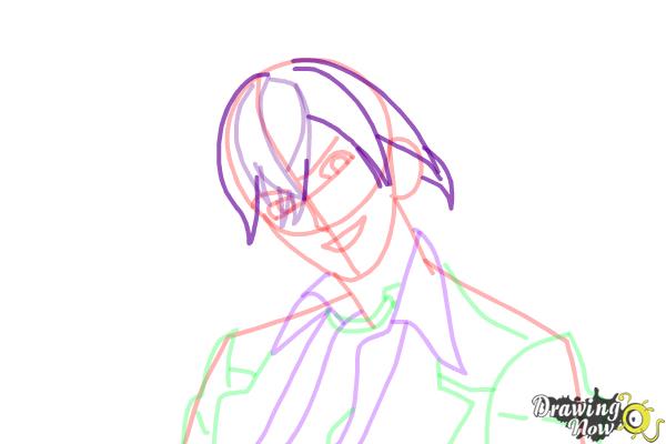 How to Draw Ayato Sakamaki from Diabolik Lovers - Step 10