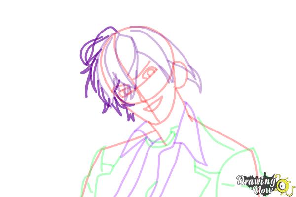 How to Draw Ayato Sakamaki from Diabolik Lovers - Step 11