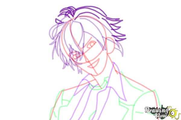 How to Draw Ayato Sakamaki from Diabolik Lovers - Step 12