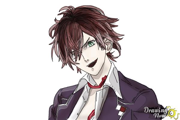 How to Draw Ayato Sakamaki from Diabolik Lovers - Step 16