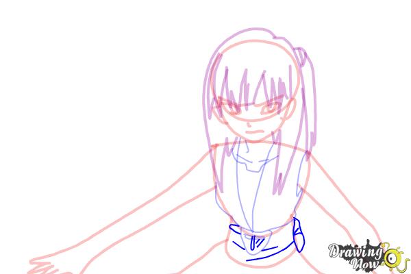 How to Draw Morgiana from Magi: The Labyrinth Of Magic - Step 11