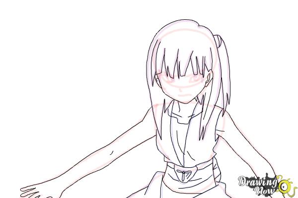 How to Draw Morgiana from Magi: The Labyrinth Of Magic - Step 13
